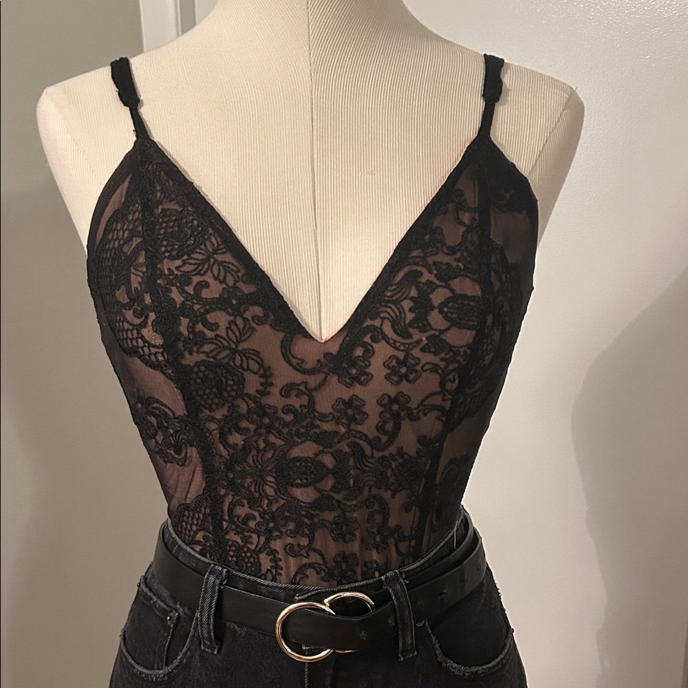 Black Lace Bodysuit
